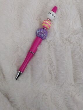 Hope Pink Beaded Pen